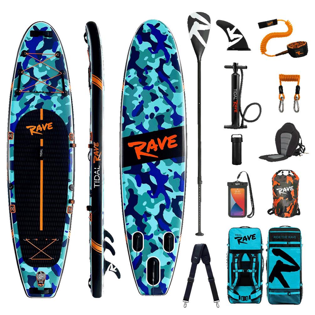 Tidal Rave NEON Inflatable Paddle Board 10’ 6